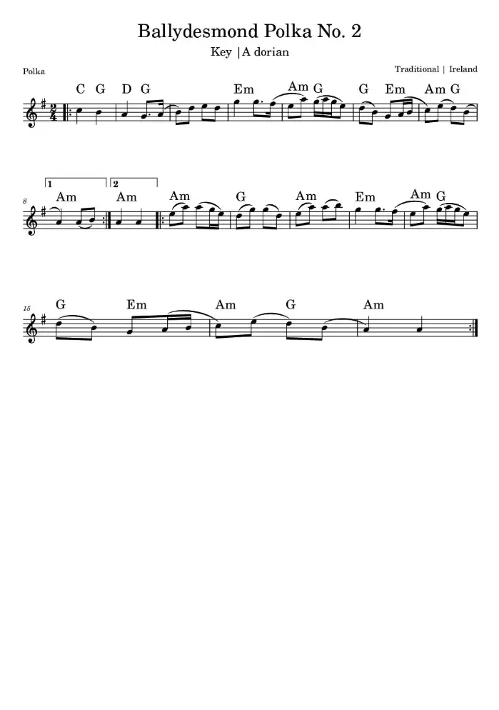 Ballydesmond Polka No. 2