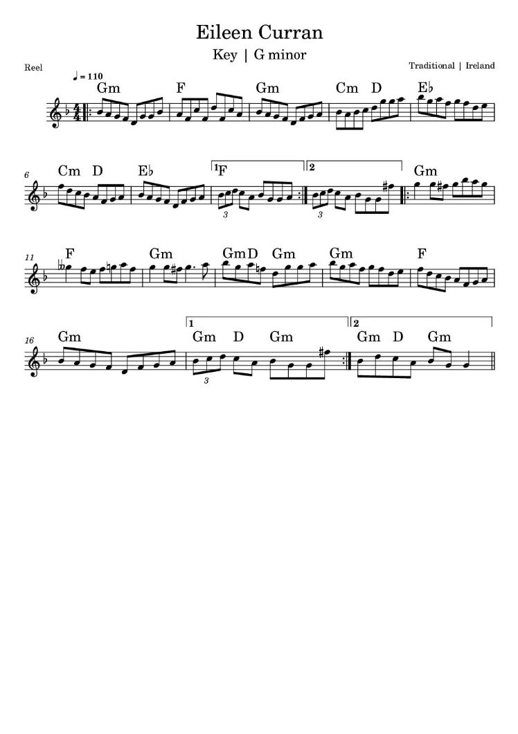 Eileen Curran Sheet Music