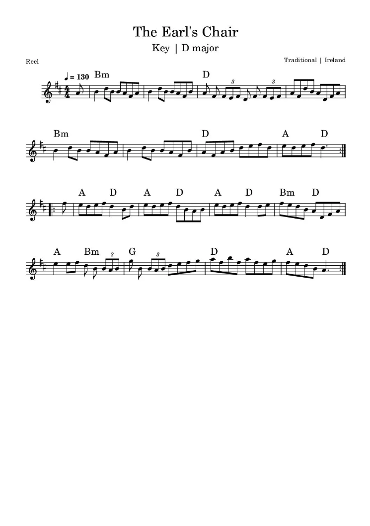 The Earl's Chair Sheet Music