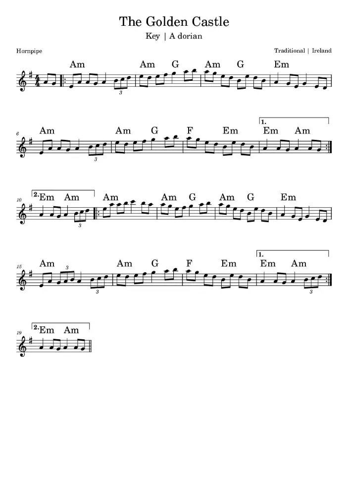 The Golden Castle Sheet Music